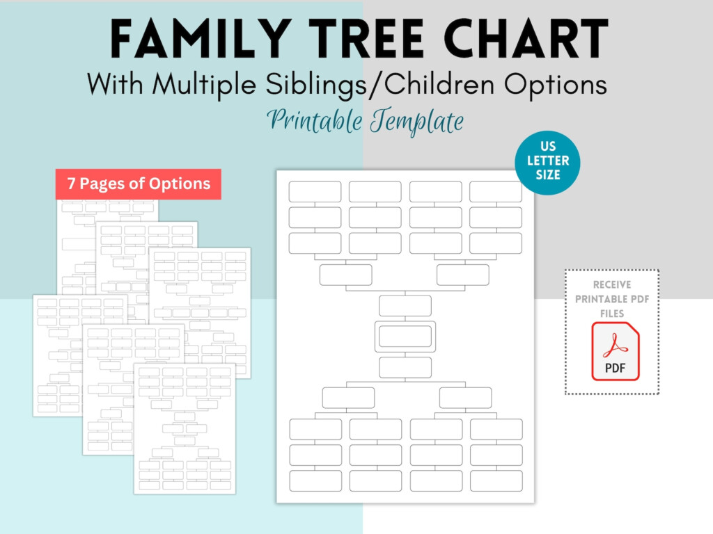 Blank Family Tree Chart Template Family History Pedigree Chart 