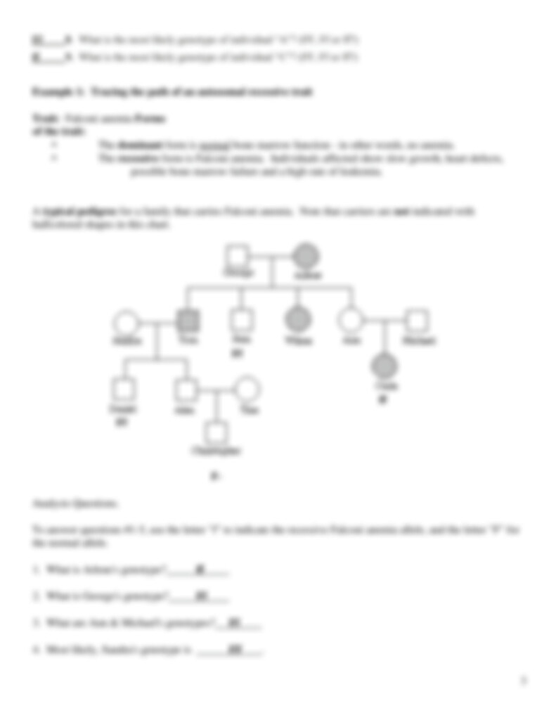 Free Pedigree Worksheet Middle School Download Free Pedigree Worksheet 
