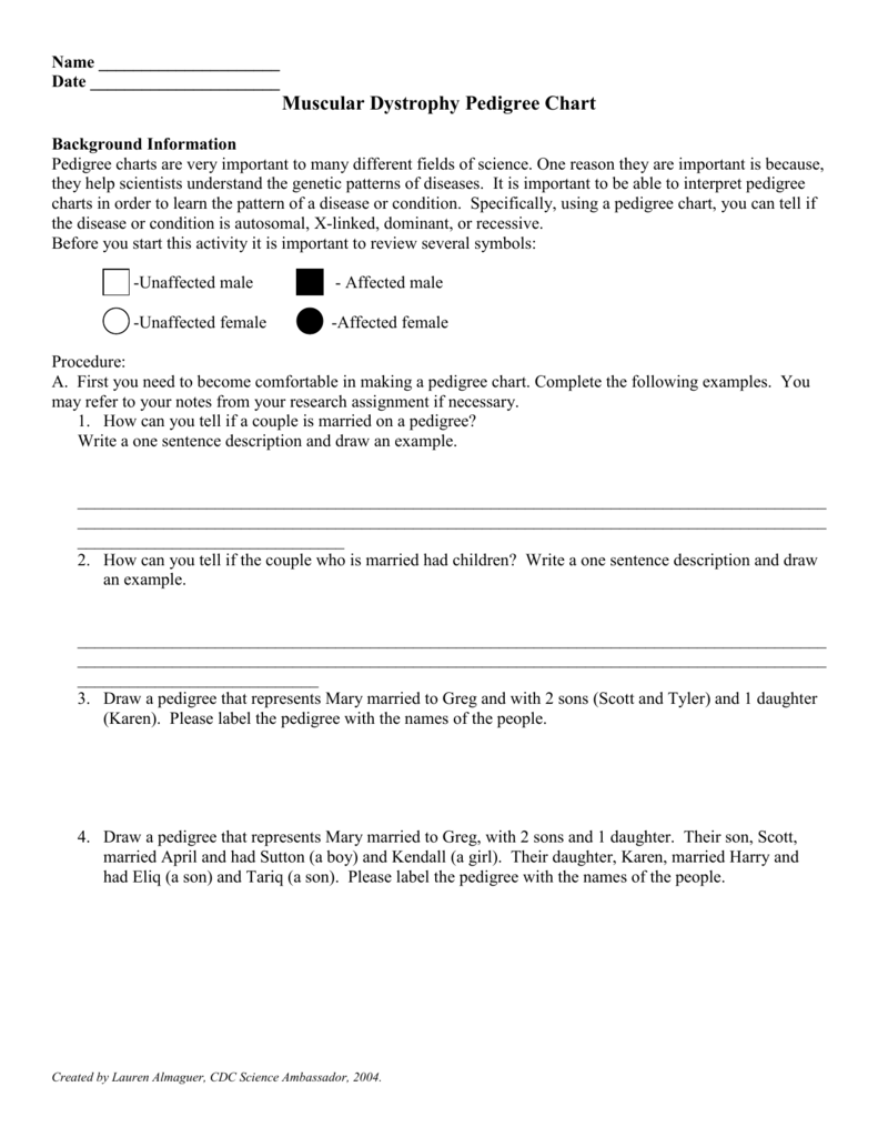 Pedigree Charts Worksheet S Background Information Pedigree Chart Png 
