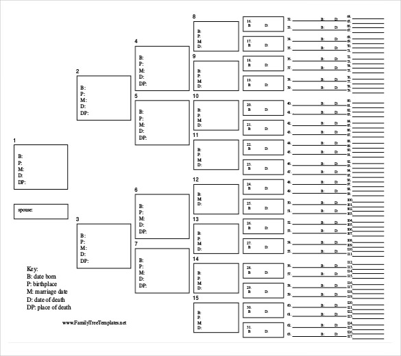 Simple Family Tree Template 25 Free Word Excel PDF Format Download 