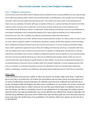 Trip To Genetic Counselor Pedigree Assessment 2019 Copy docx Trip 